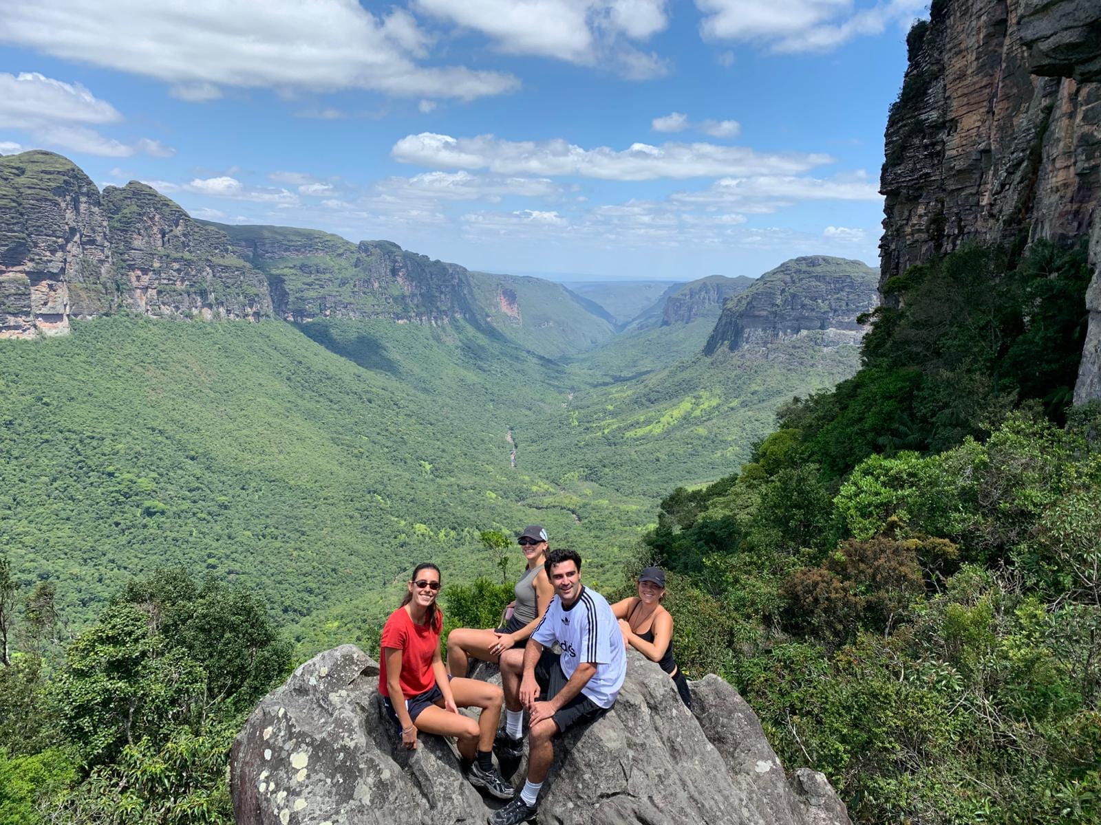 Fumaça Waterfall cascading 380 meters into the valley below