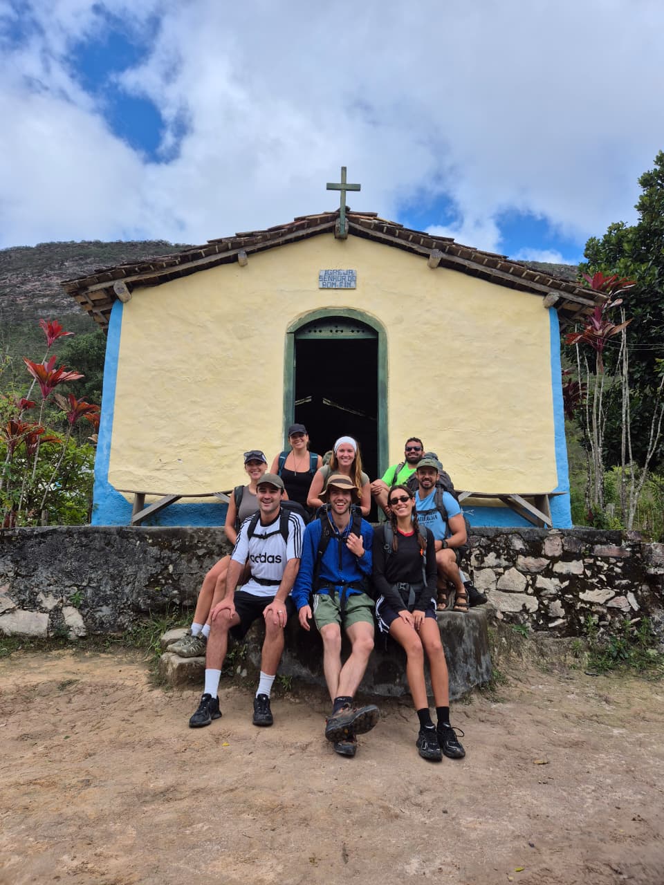 Group of hikers enjoying authentic local experience in Pati Valley